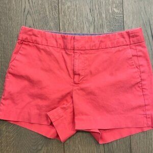 Hampton Fit Classic Chino Khaki Style Red Shorts